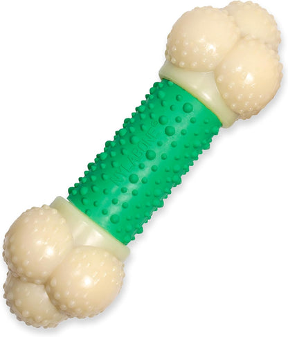 Double Action Bone Power Chew Toy for Dogs, Dog Toys for Aggressive Chewers, Bacon Flavor, X-Large - 50+ Lbs, 1 Count