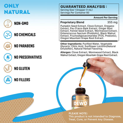 Natural Digestive Support for Dogs & Cats – Herbal Blend with Wormwood, Black Walnut & Probiotic – Supports Normal Gut & Flora Balance – Advanced Daily Formula