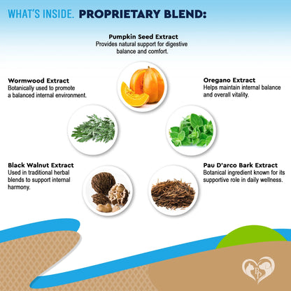 Natural Digestive Support for Dogs & Cats – Herbal Blend with Wormwood, Black Walnut & Probiotic – Supports Normal Gut & Flora Balance – Advanced Daily Formula