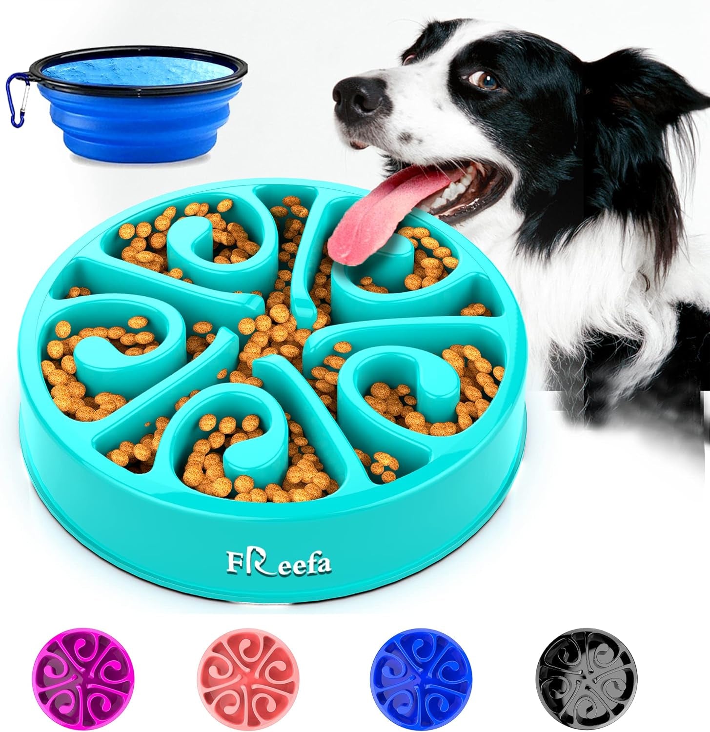 Dog Bowls, (2 Cup) Puzzle,Maze Dog Food Bowl, Slow Feeder Dog Bowls Large Breed,Medium Breed, Small Breed, Slow Eating Bowl, Puppy Cat