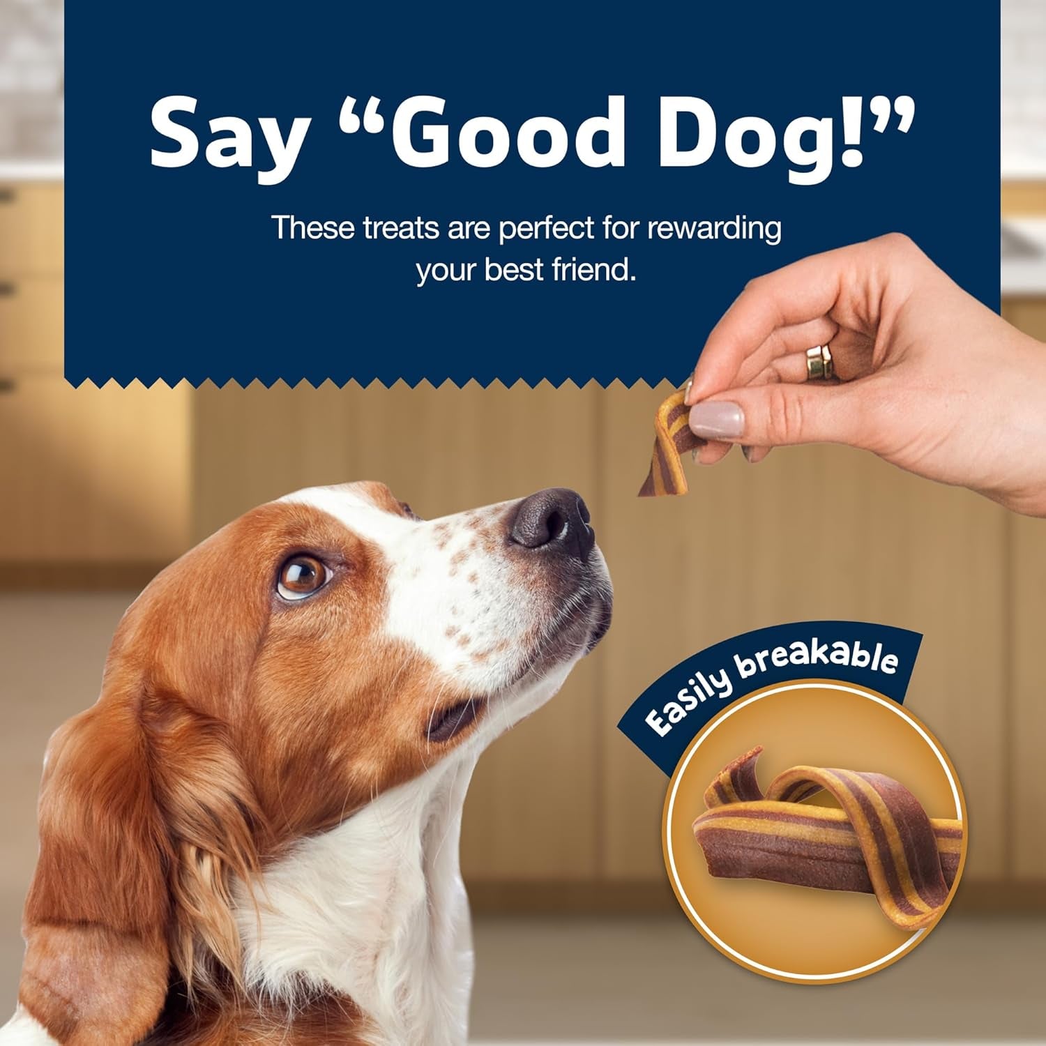 Sizzlers Bacon-Style Dog Treats with Real USA Pork, Cheddar Flavor, 15-Oz Bag