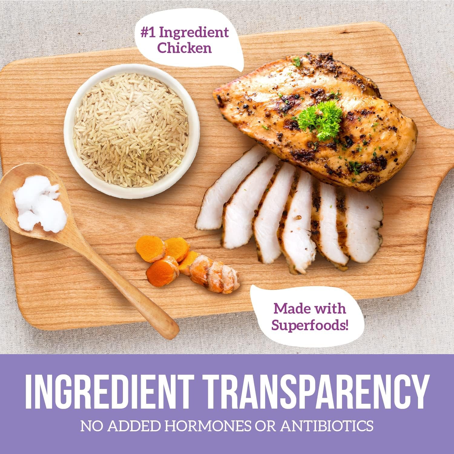 Original Chicken & Brown Rice, Protein Packed Formula with Probiotics & Superfoods for Digestion & Coat Health (4 Lb Bag)