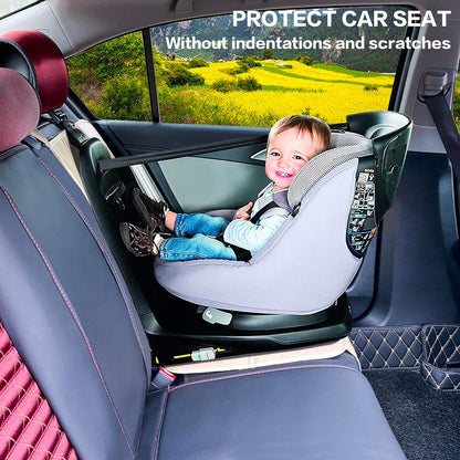 Car Seat Protector, Non-Slip Backing Will Not Leave Imprint, Waterproof Thicker Car Seat Cover for SUV, Sedan, Truck, Leather Car Seat Cushion (Ochre)